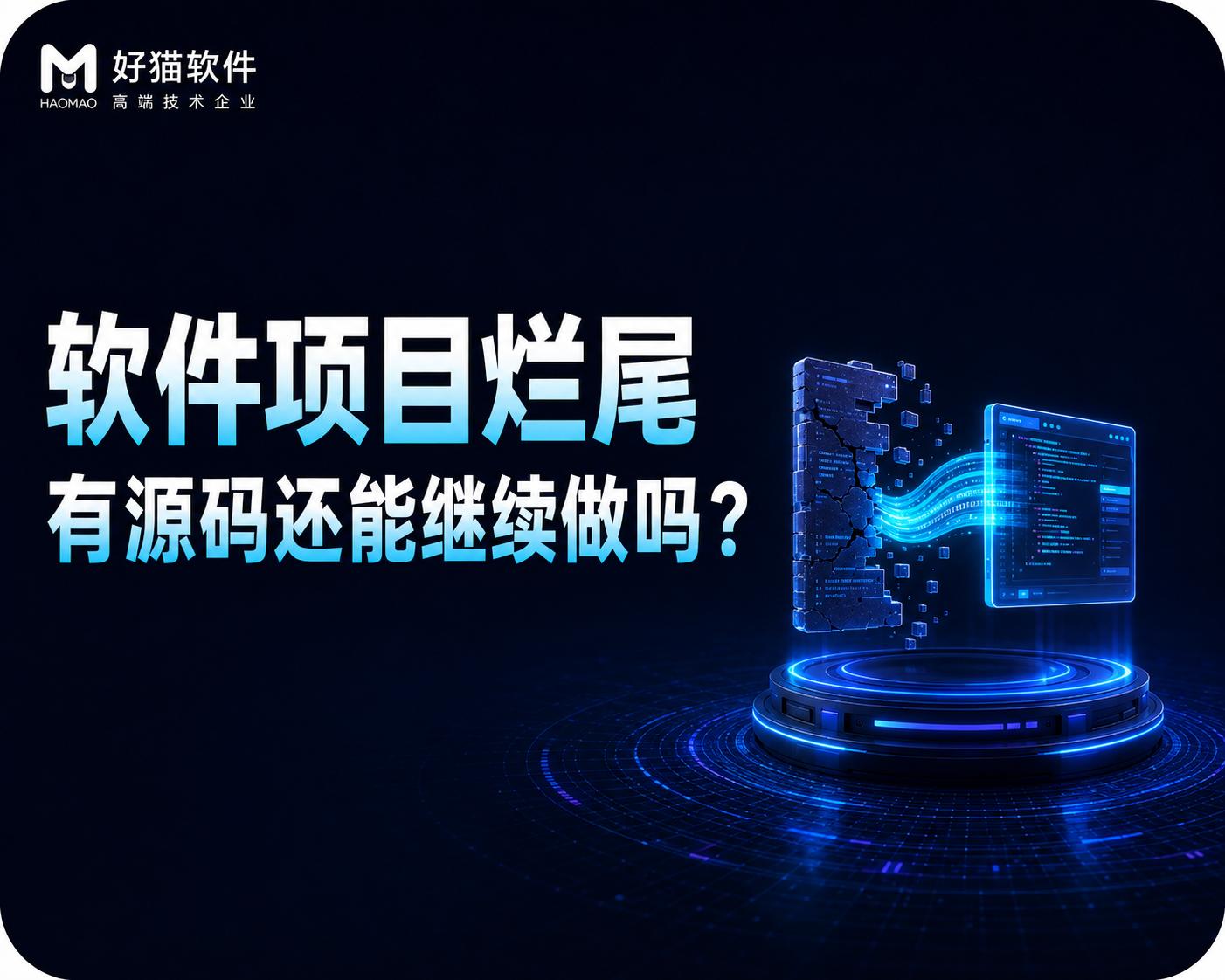 软件项目烂尾了怎么办？有源码能否换一家开发公司继续做？